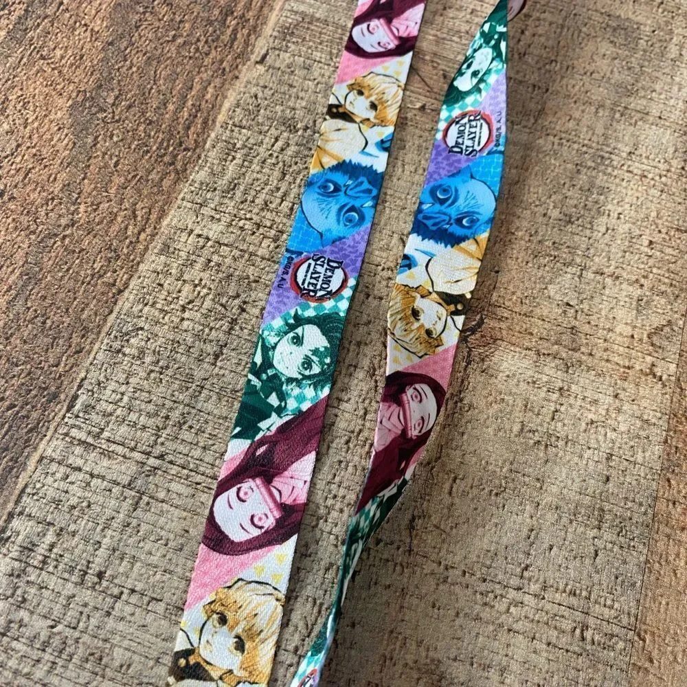 💜 Demon Slayer Kimetsu no Yaiba Lanyard Key HolderNezuko Zenitsu Tanjiro Inosuke